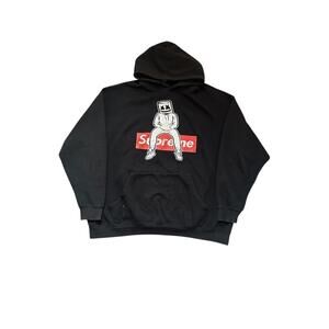 Black Supreme x Marshmallow Hoodie Size Large-XL
